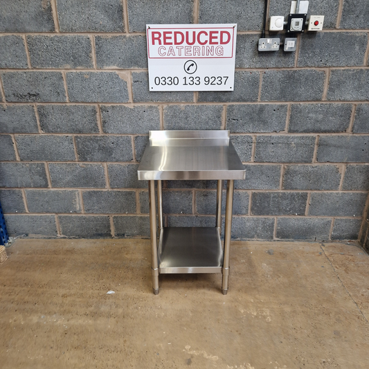 Stainless Steel Wall Prep table - 600x600x900mm (WxDxH)